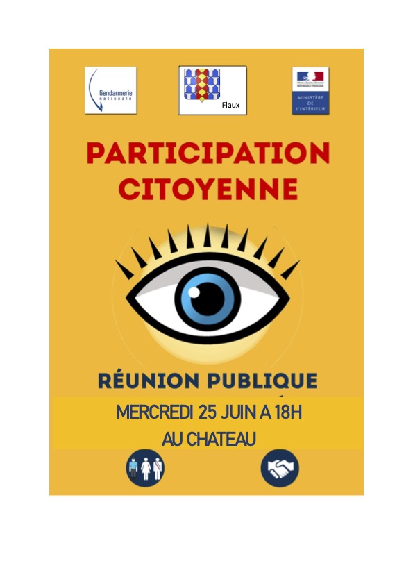 Au château de Flaux, réunion participation citoyenne